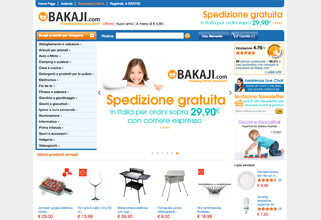 Sito Web E-commerce + Sync Amazon Ebay E-price Bakaji.com